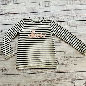 Girls “love” VALENTINES striped shirt! Size 14/16